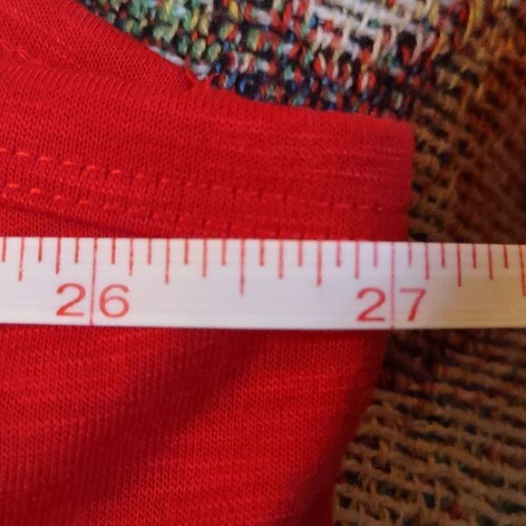 Lane Bryant 26-28 Red Gold Silver Blue‎ Metallic Fireworks tank - Picture 6 of 9